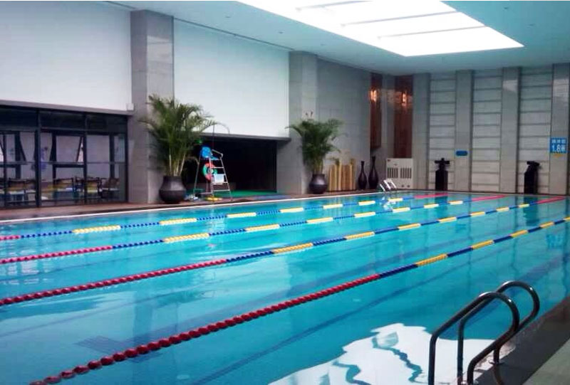 广西桂林富杰房地产空中恒温游泳池水处理系统项目